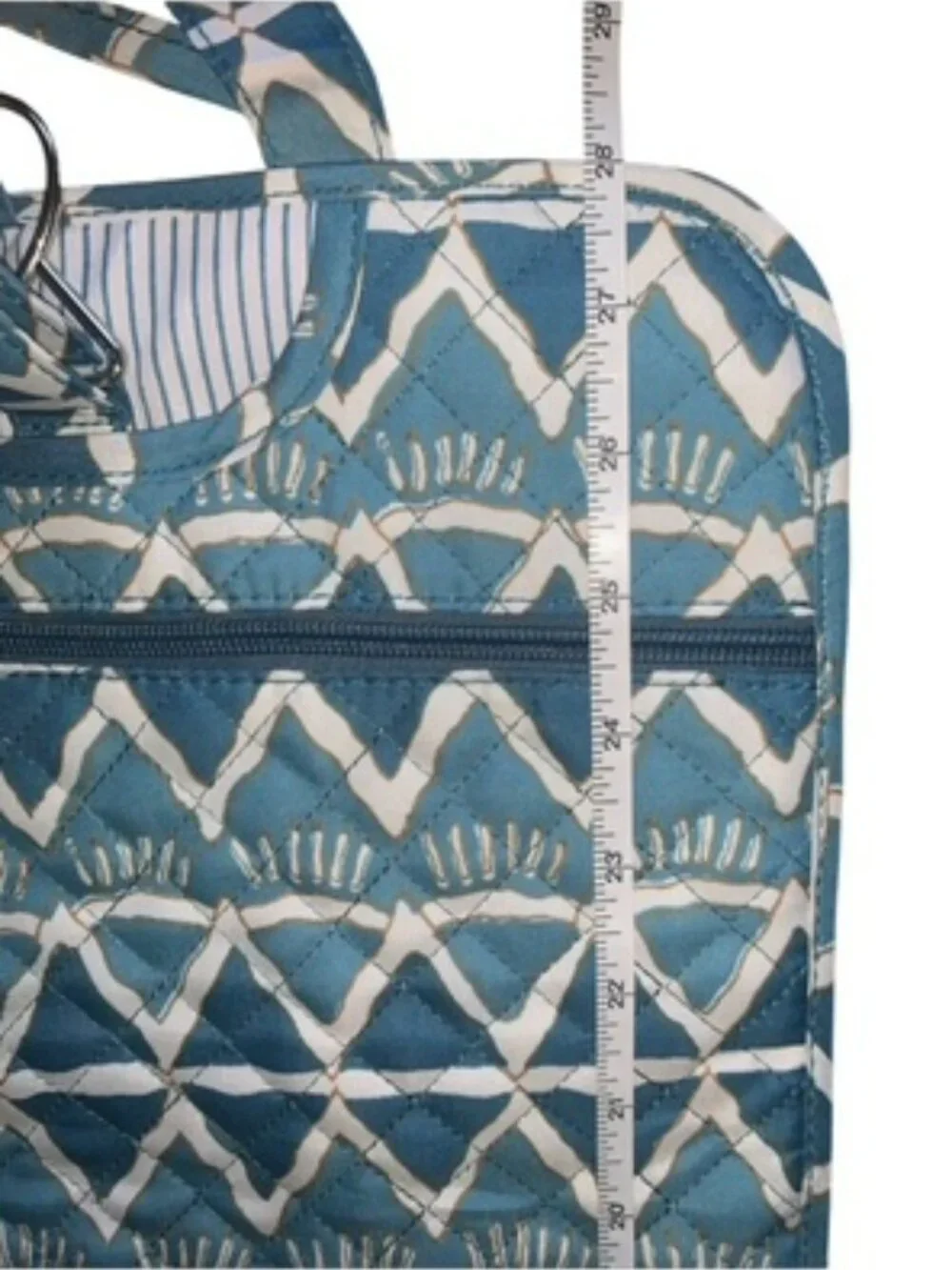 Seabird Society Toiletry Hanging Cosmetic or Beach Bag Turquoise & White NWT